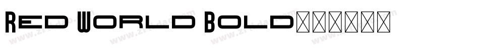 Red World Bold字体转换